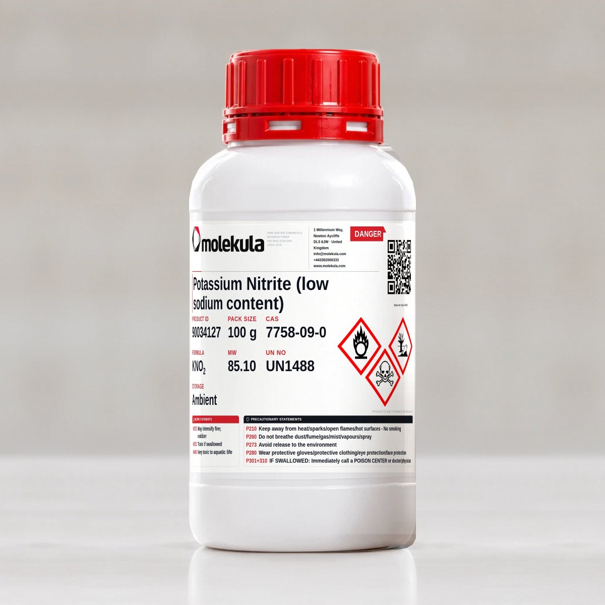 Potassium Nitrite (low sodium content), 100 g pack