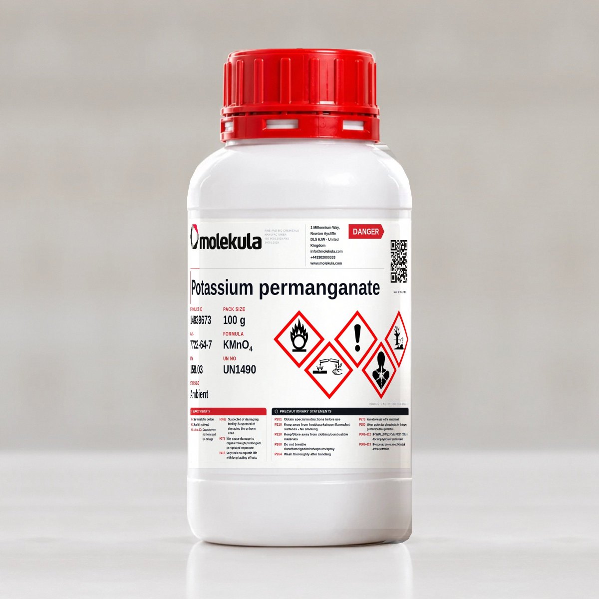 Potassium permanganate, 100 g pack