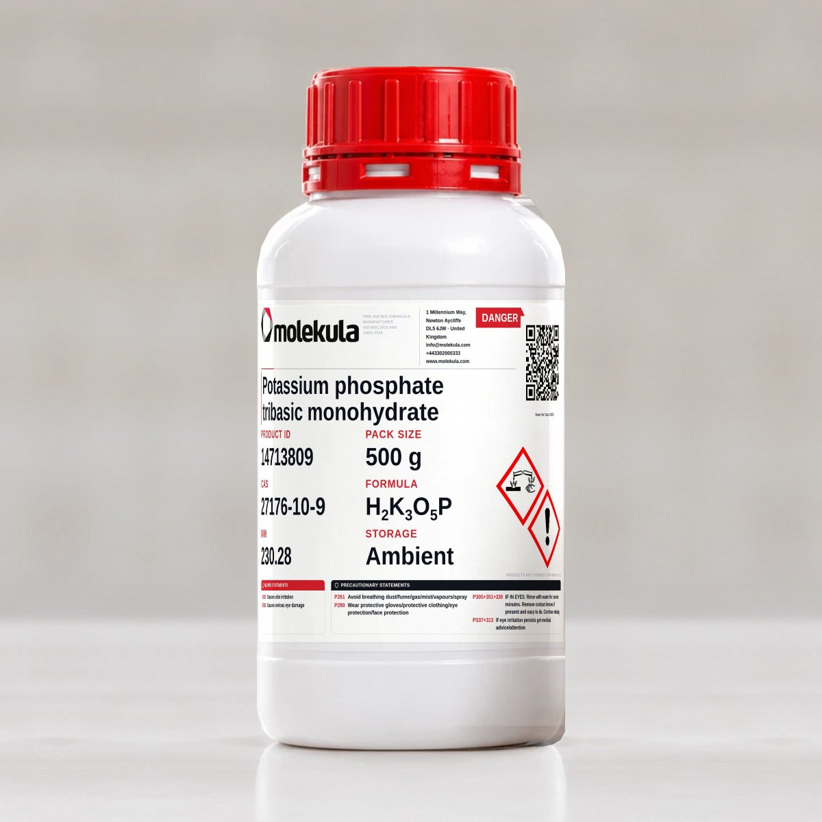 Potassium phosphate tribasic monohydrate, 500 g pack