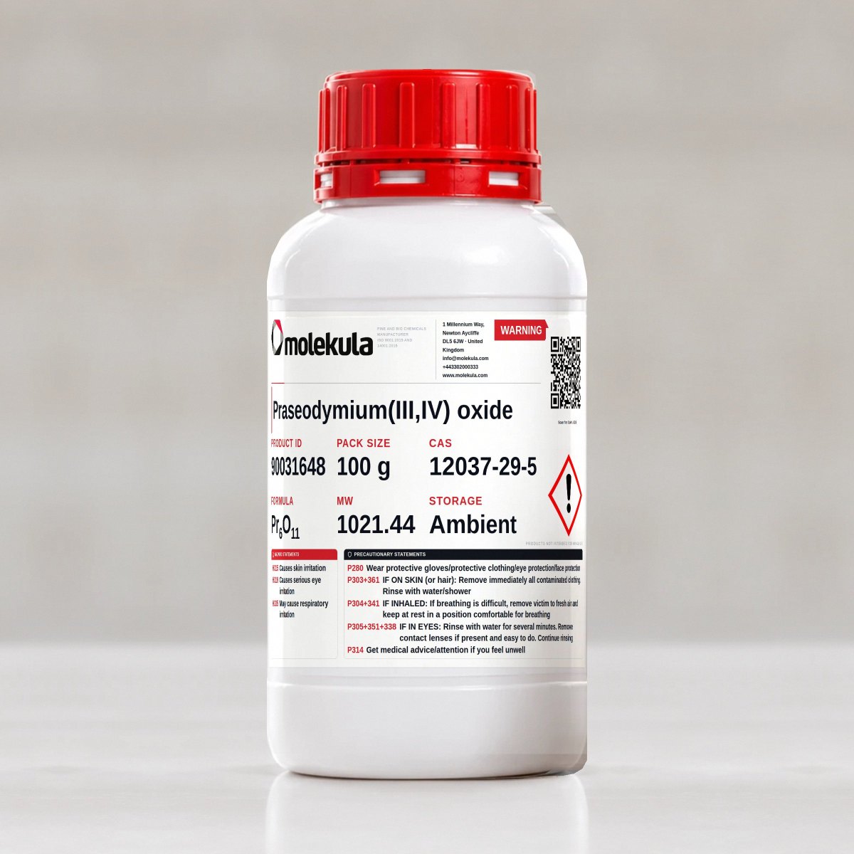 Praseodymium(III,IV) oxide, 100 g pack
