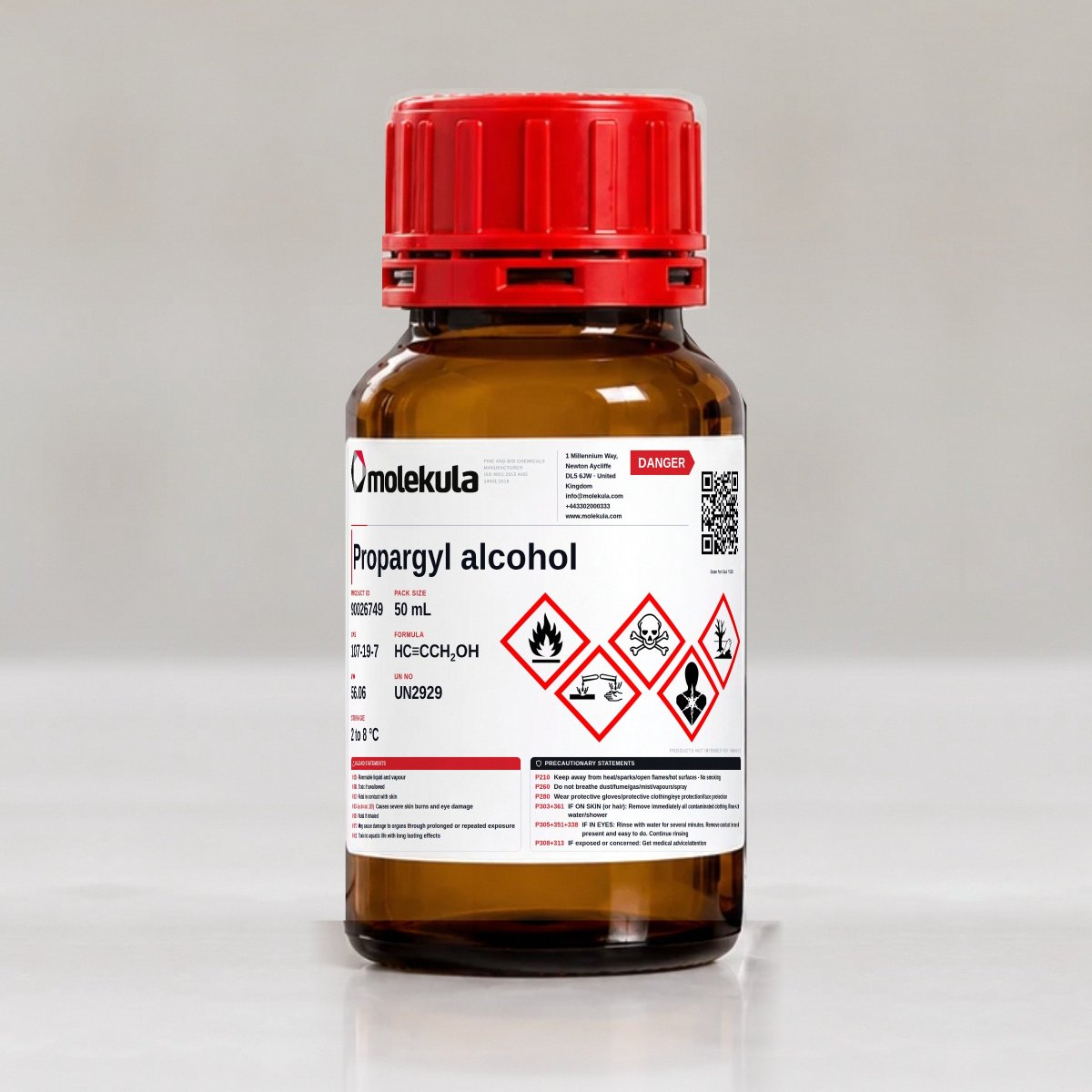 Propargyl alcohol, 50 mL pack
