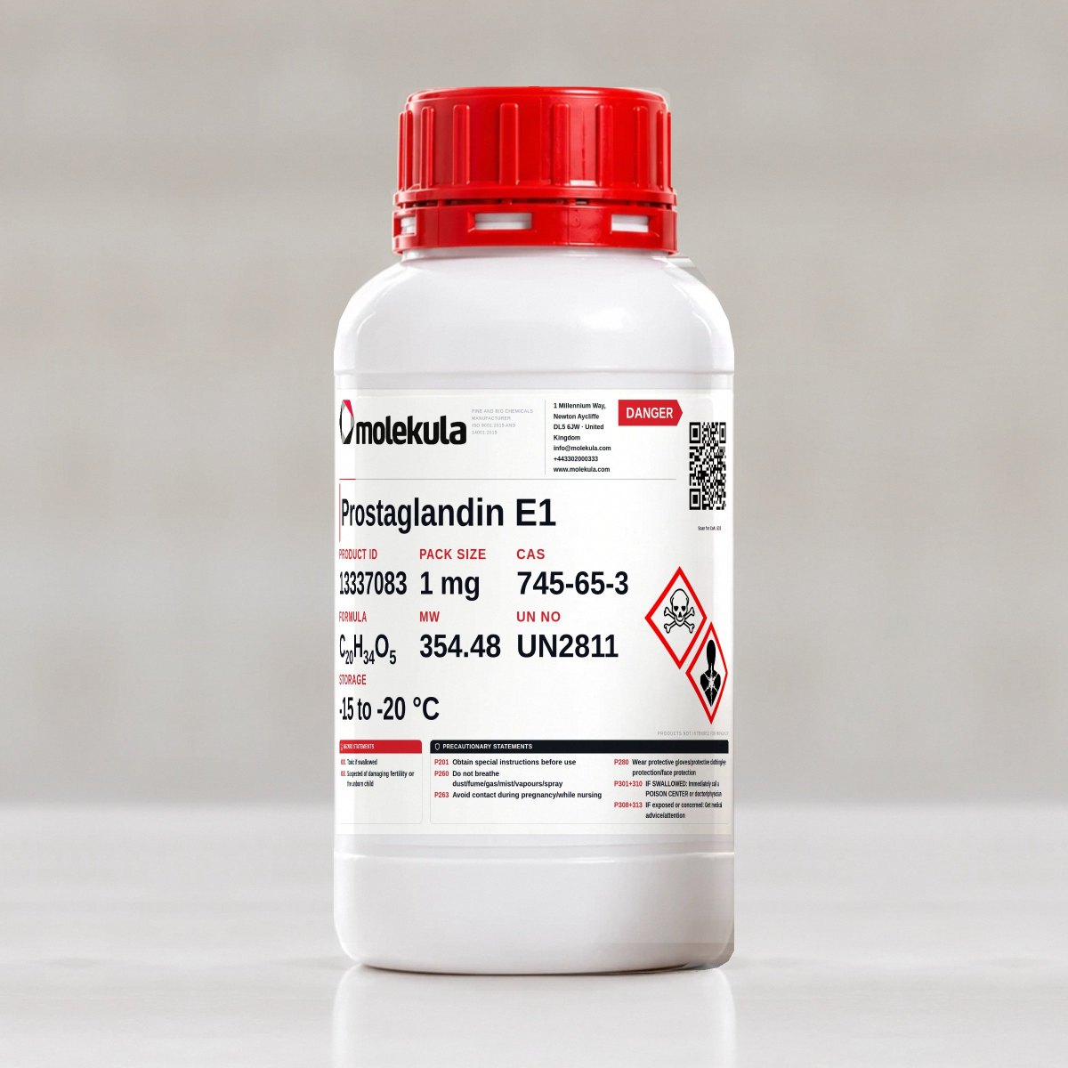 Prostaglandin E1, 1 mg pack