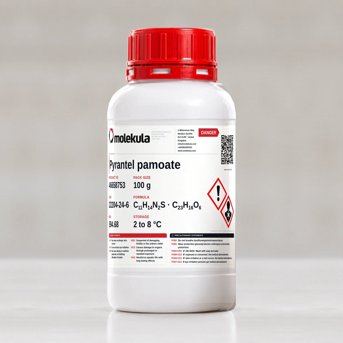 Pyrantel pamoate, 100 g pack