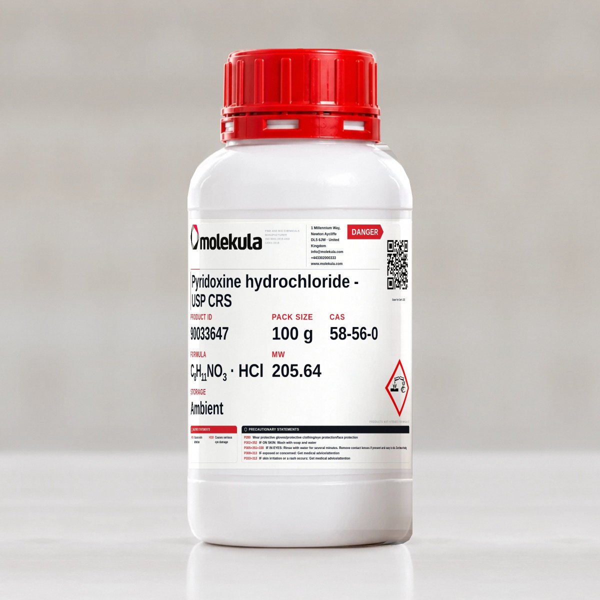 Pyridoxin-Hydrochlorid - USP CRS, 100 g Gebinde