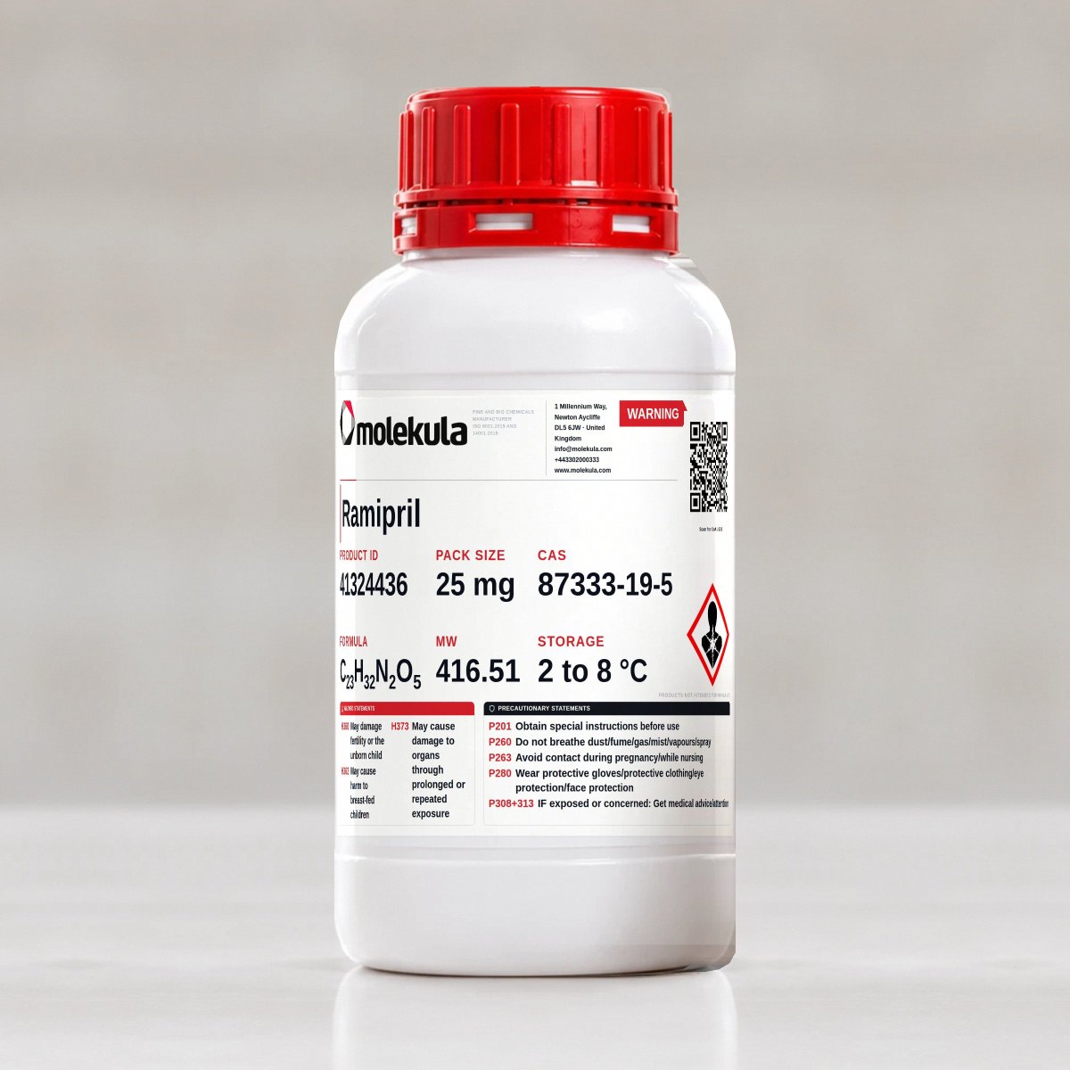 Ramipril, 25 mg pack