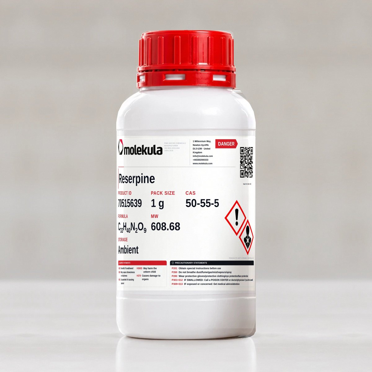Reserpine, 1 g pack