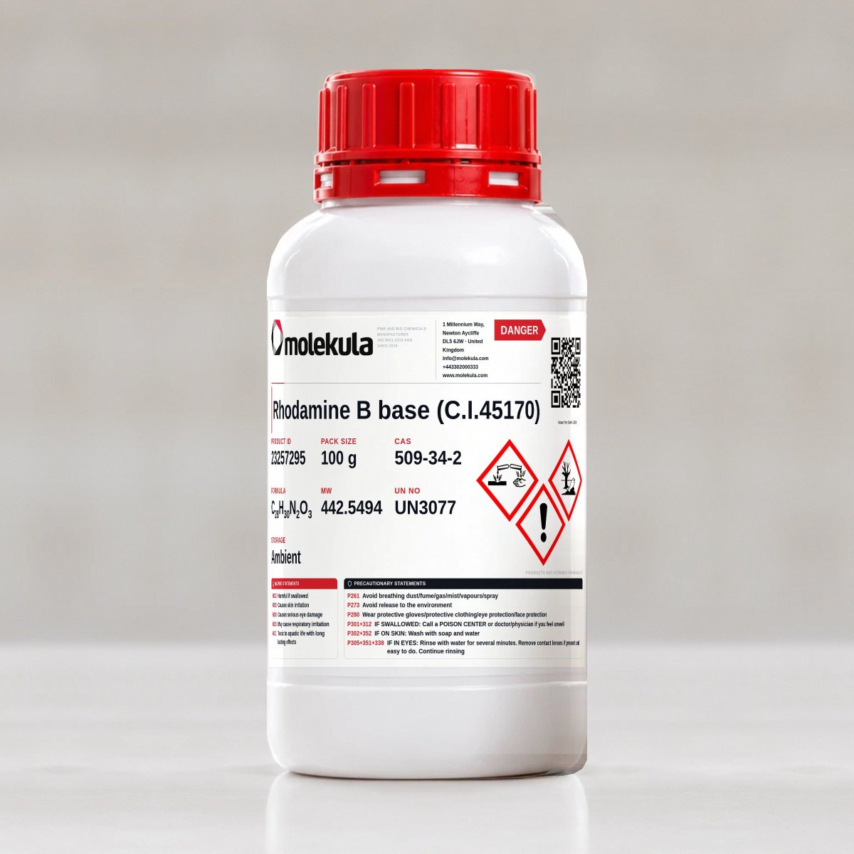 Rhodamine B base (C.I.45170), 100 g pack