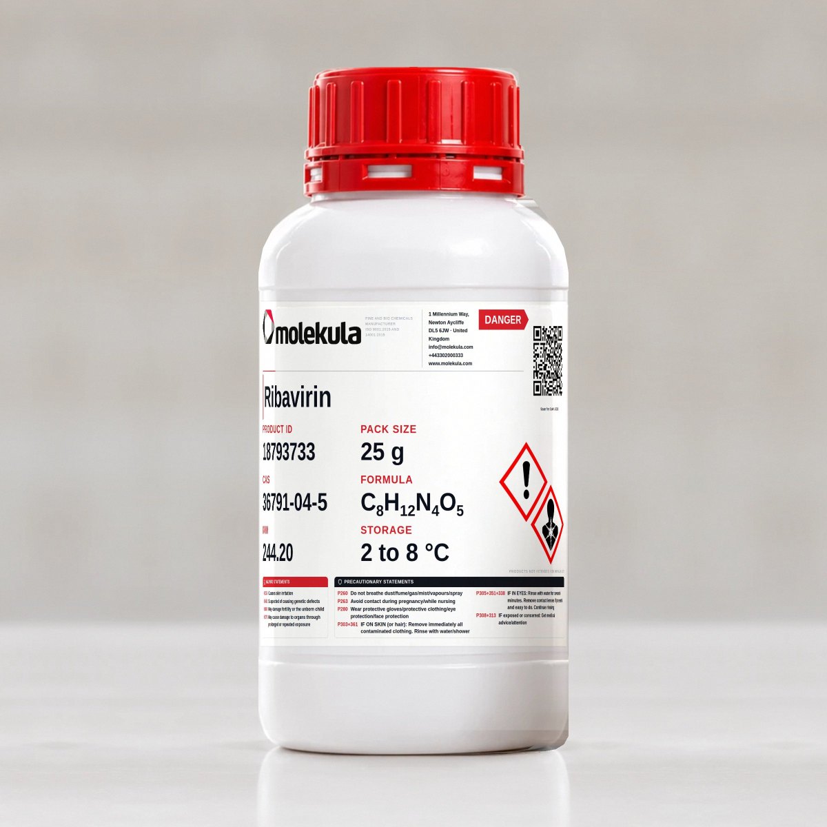 Ribavirin, 25 g pack