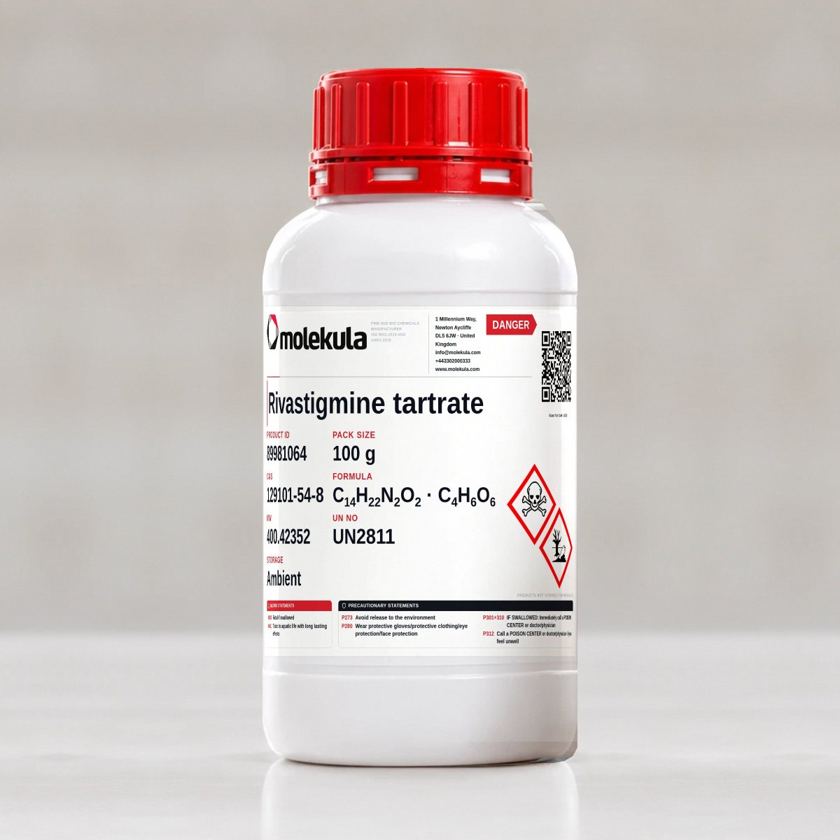 Rivastigmine tartrate, 100 g pack