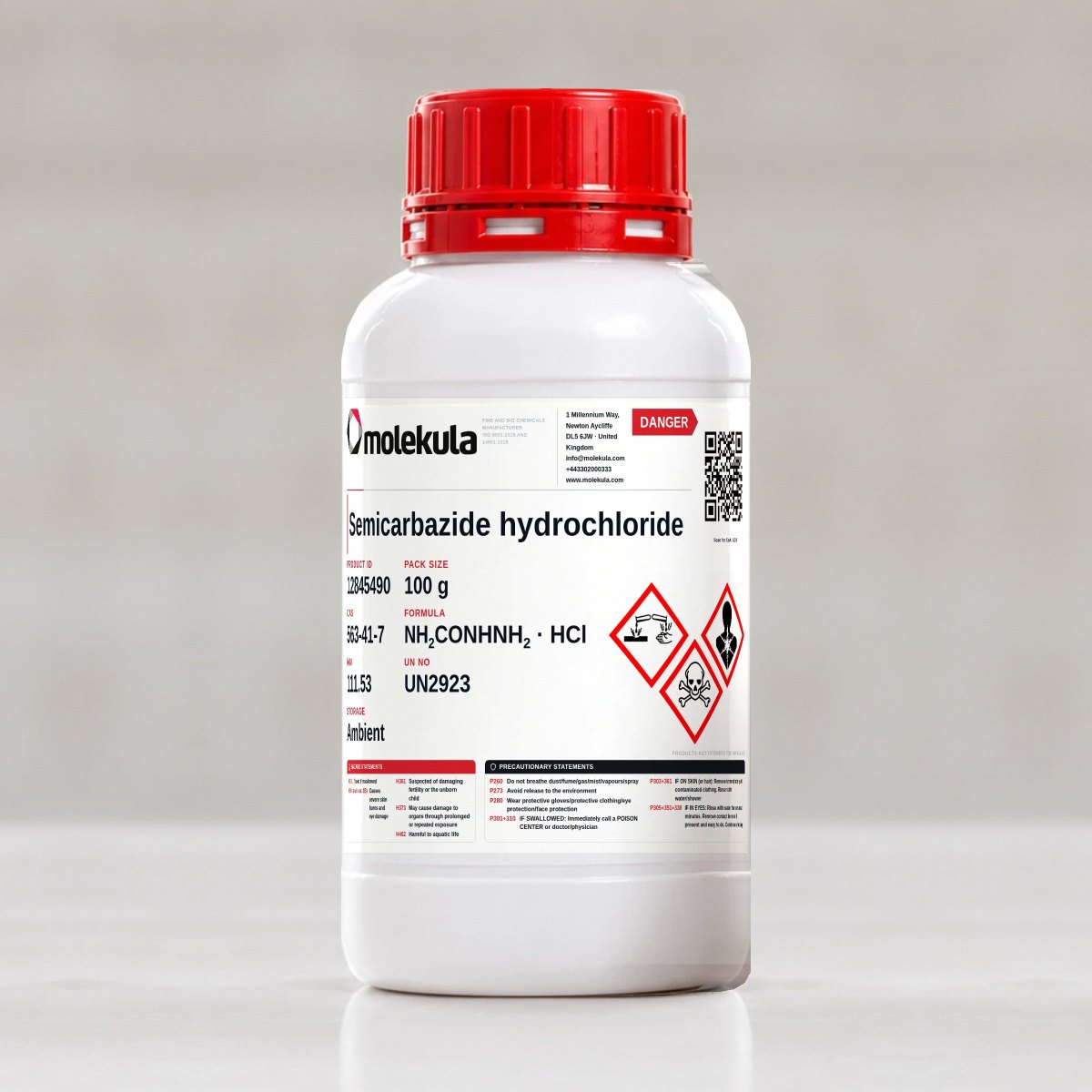 Semicarbazide hydrochloride, 100 g pack