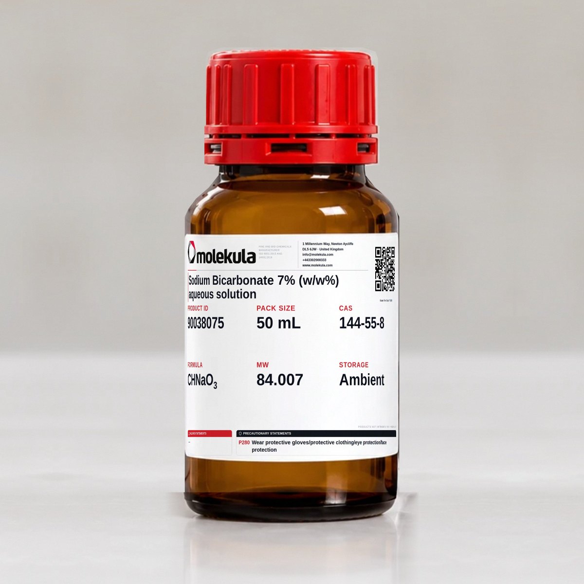Sodium Bicarbonate 7% (w/w%) aqueous solution, 50 mL pack