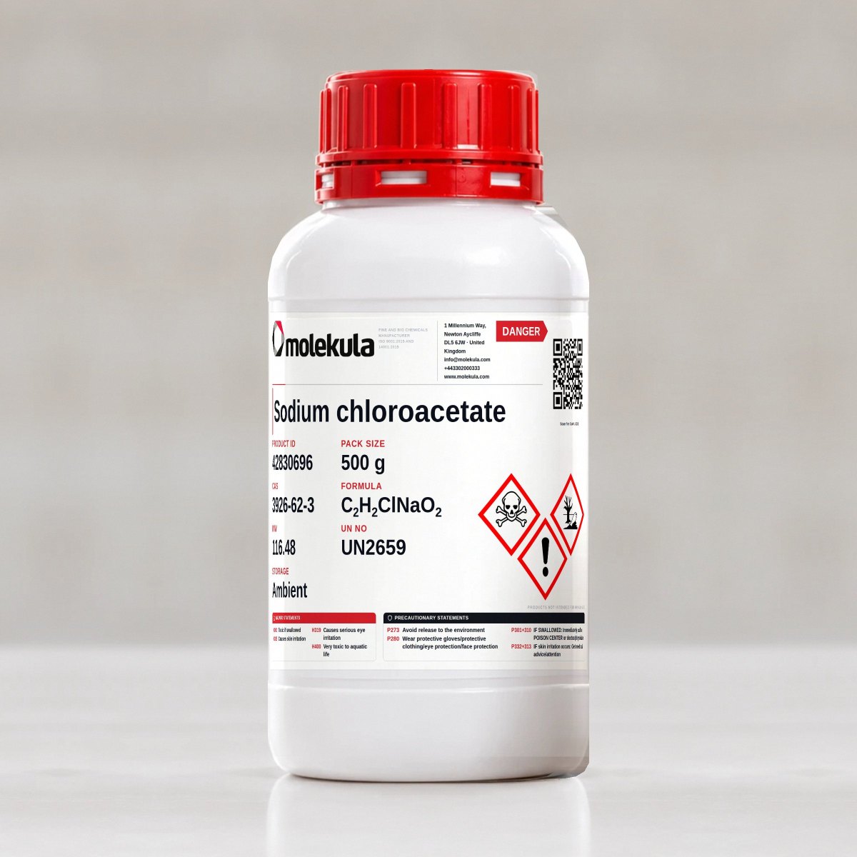 Sodium chloroacetate, 500 g pack