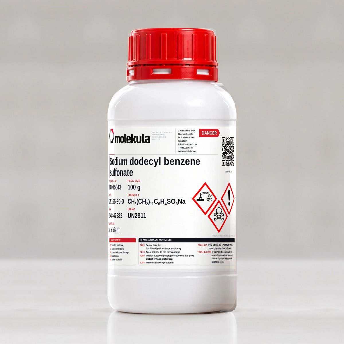 Sodium dodecyl benzene sulfonate, 100 g pack