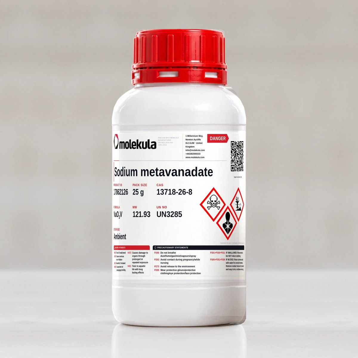 Sodium metavanadate, 25 g pack
