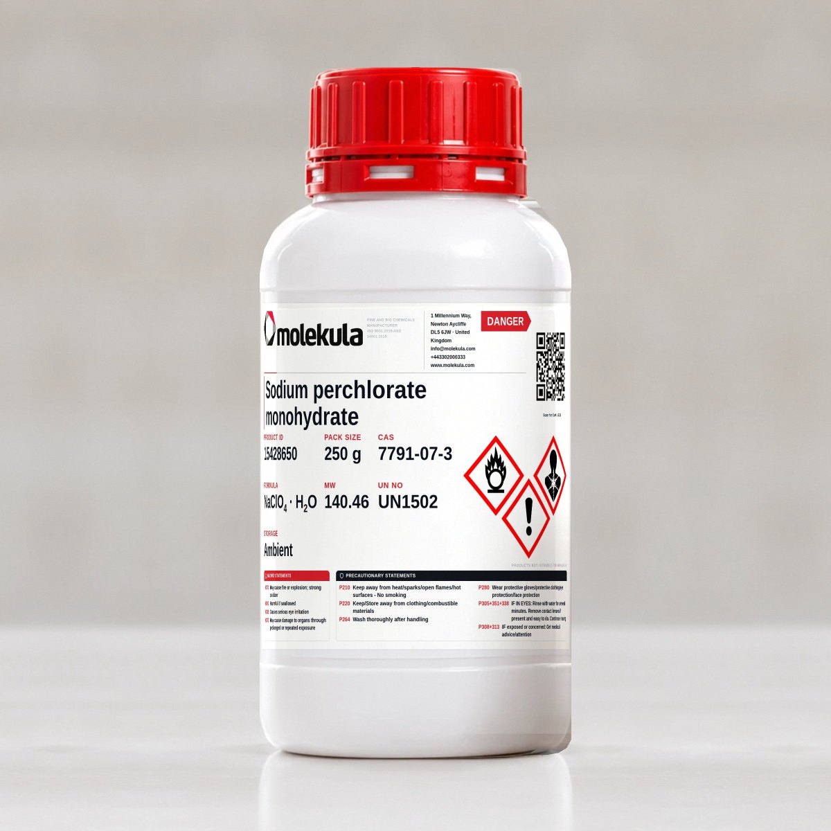 Sodium perchlorate monohydrate, 250 g pack