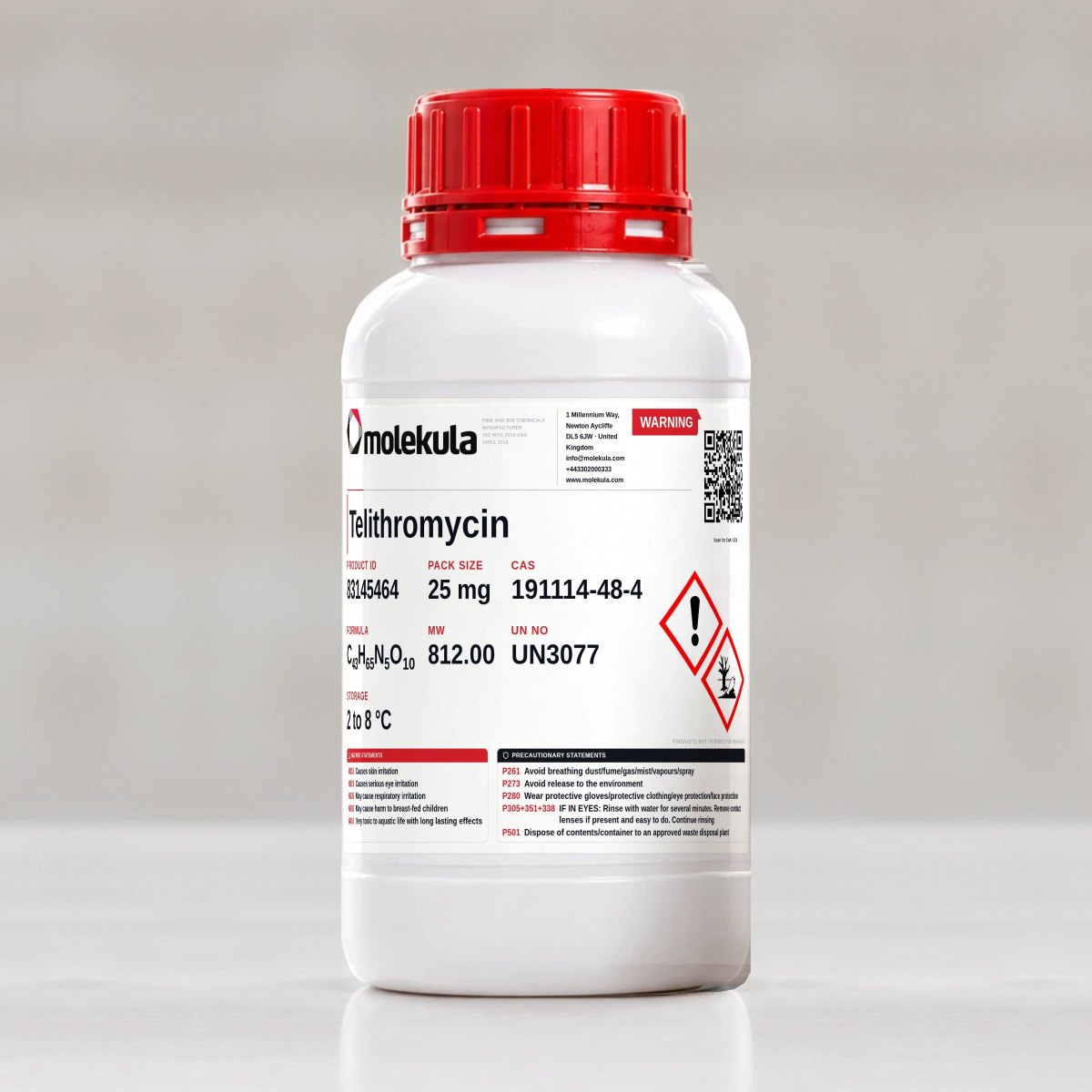 Telithromycin, 25 mg pack