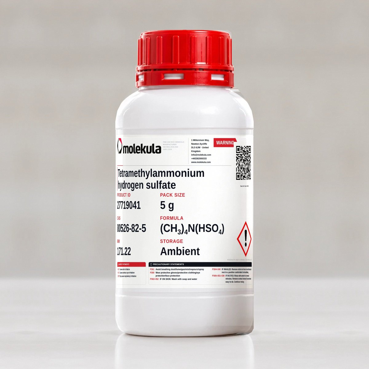 Tetramethylammonium hydrogen sulfate, 5 g pack