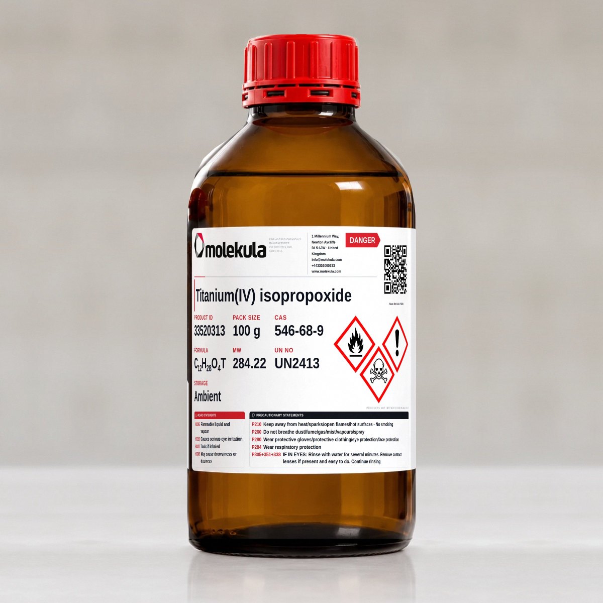 Titanium(IV) isopropoxide, 100 g pack