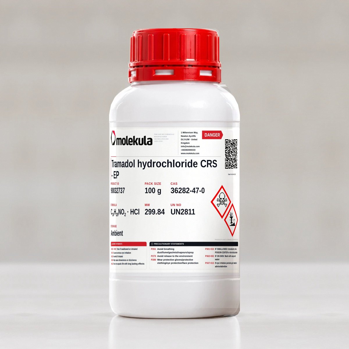 Tramadol hydrochloride CRS - EP, 100 g pack