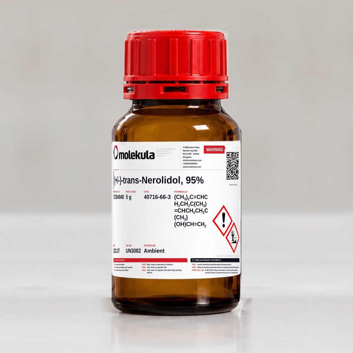 (+/-)-trans-Nerolidol, 95%, 5 g pack