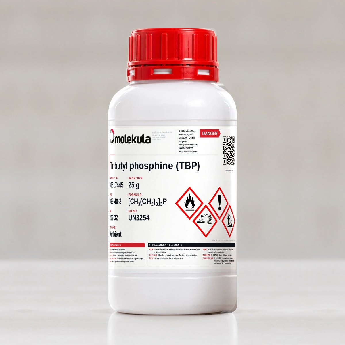 Tributyl phosphine (TBP), 25 g pack