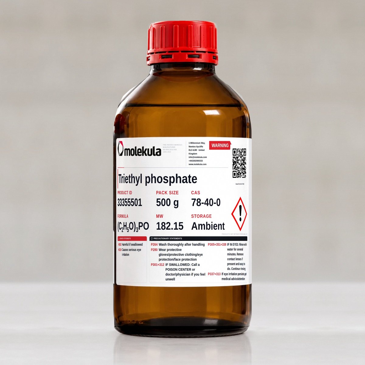 Triethyl phosphate, 500 g pack