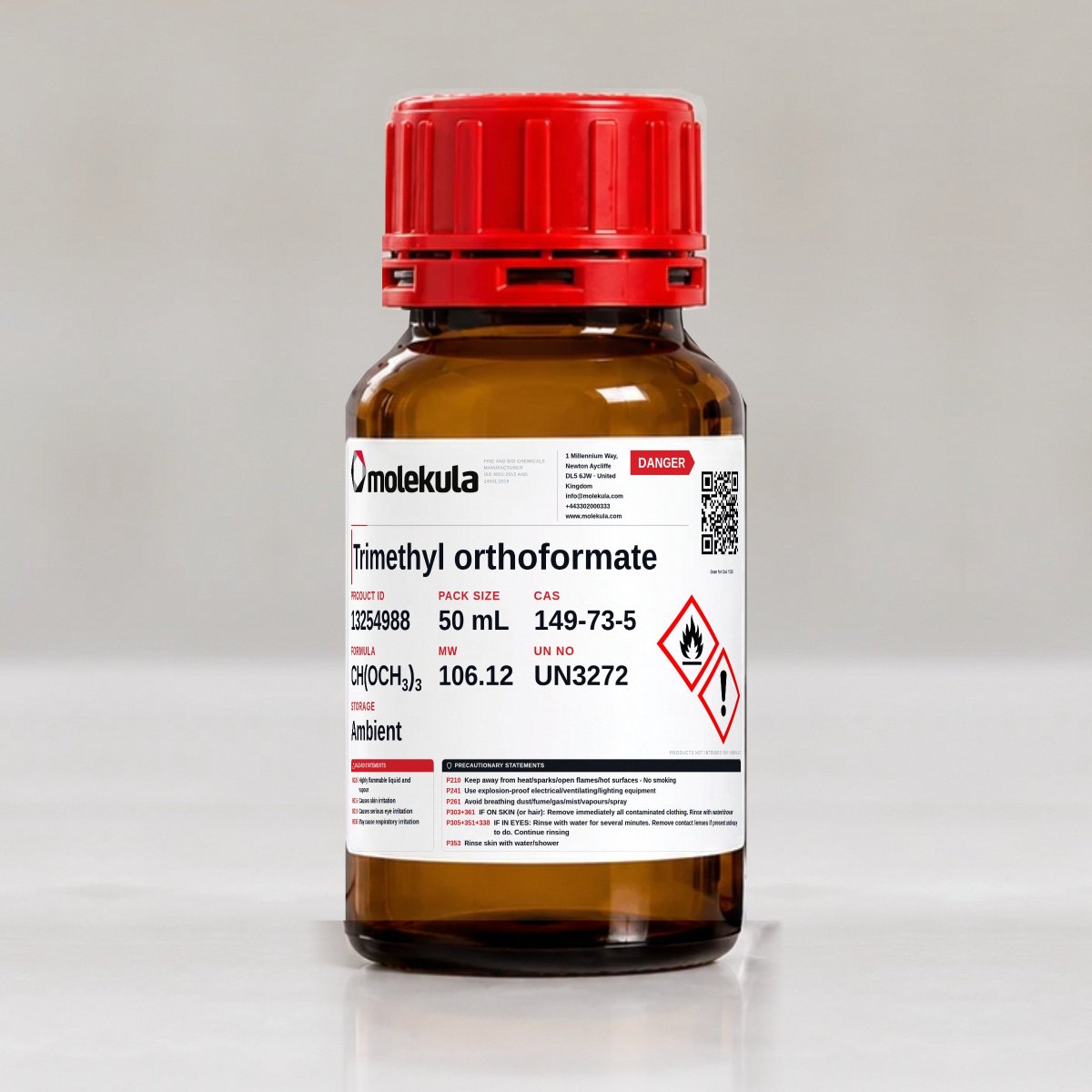 Trimethyl orthoformate, 50 mL pack