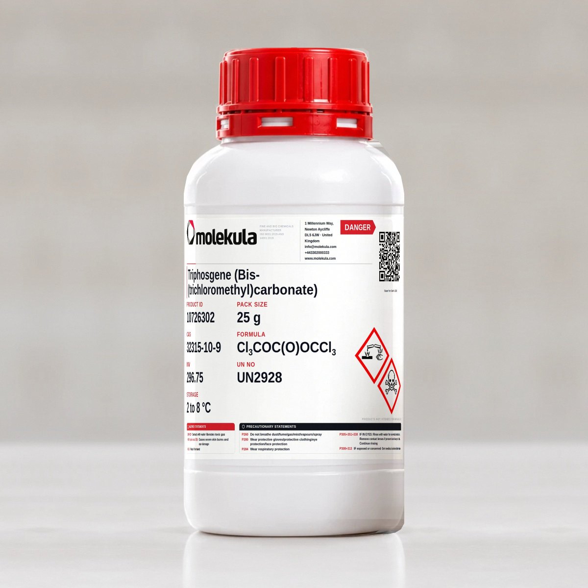 Triphosgene (Bis-(trichloromethyl)carbonate), 25 g pack