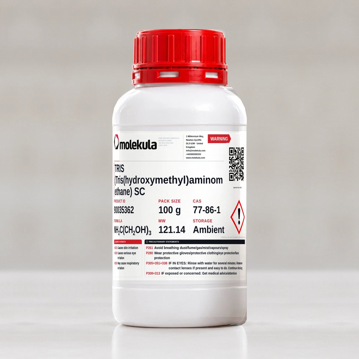 TRIS (Tris(hydroxymethyl)aminomethane) SC, 100 g pack
