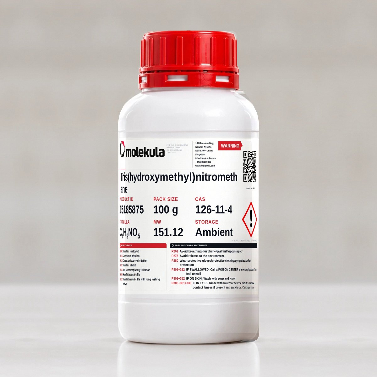 Tris(hydroxymethyl)nitromethane, 100 g pack