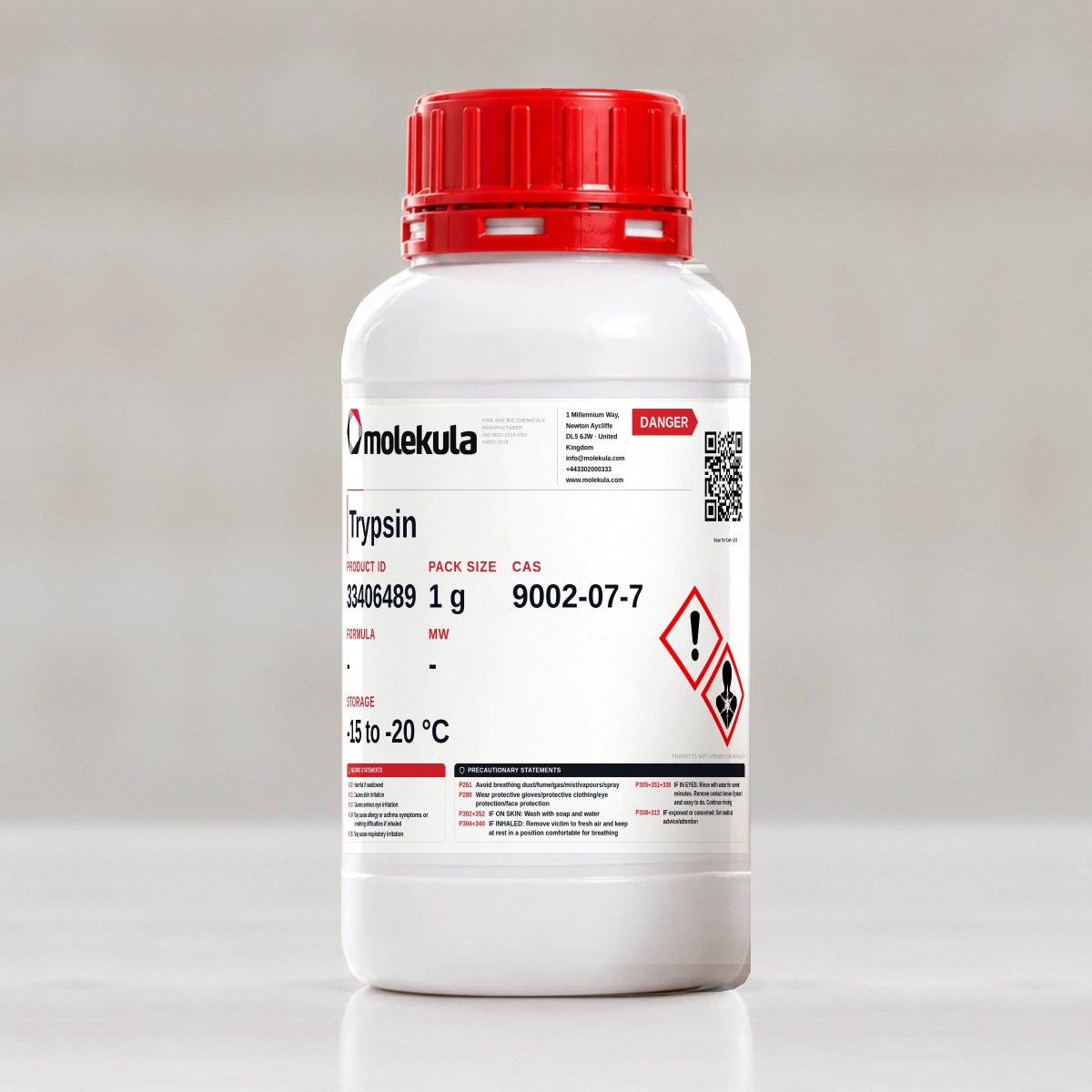 Trypsin, 1 g pack
