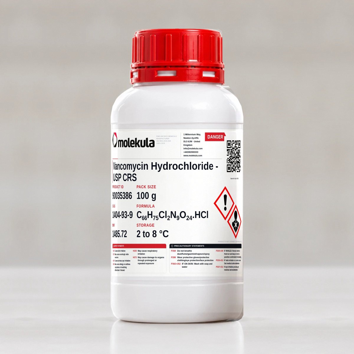 Vancomycine chlorhydrate - USP CRS, conditionnement 100 g