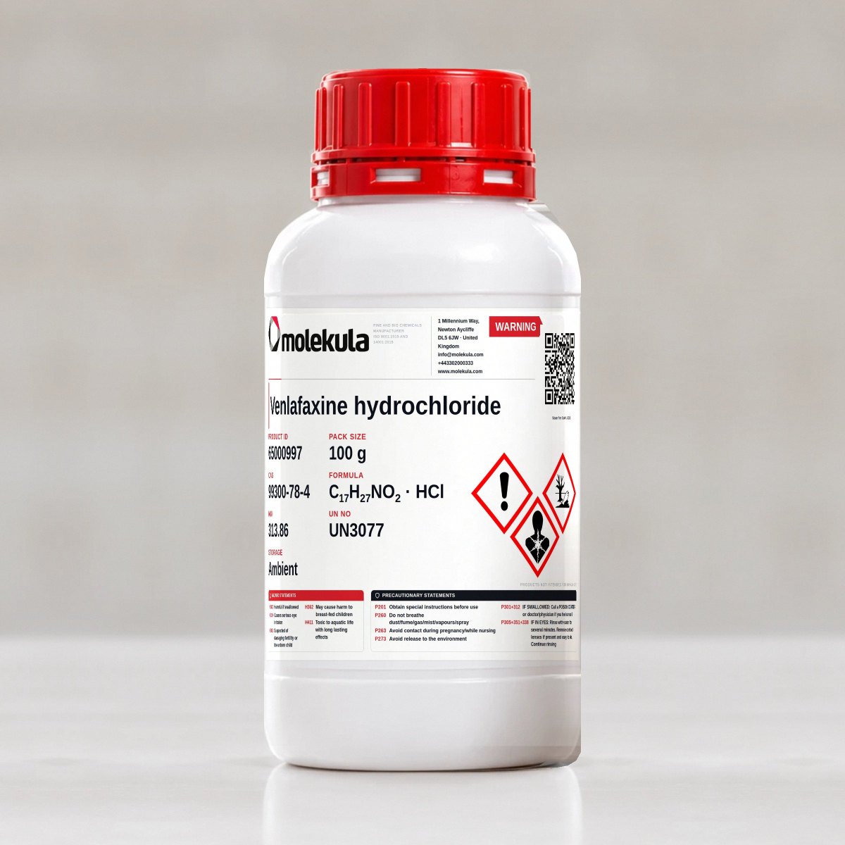 Venlafaxine hydrochloride, 100 g pack