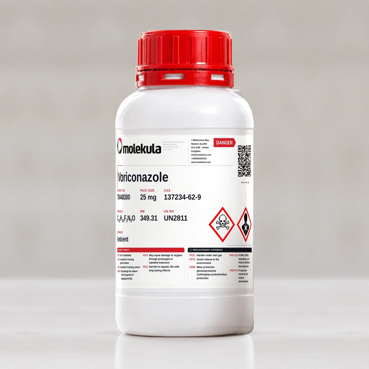 Voriconazole, 25 mg pack